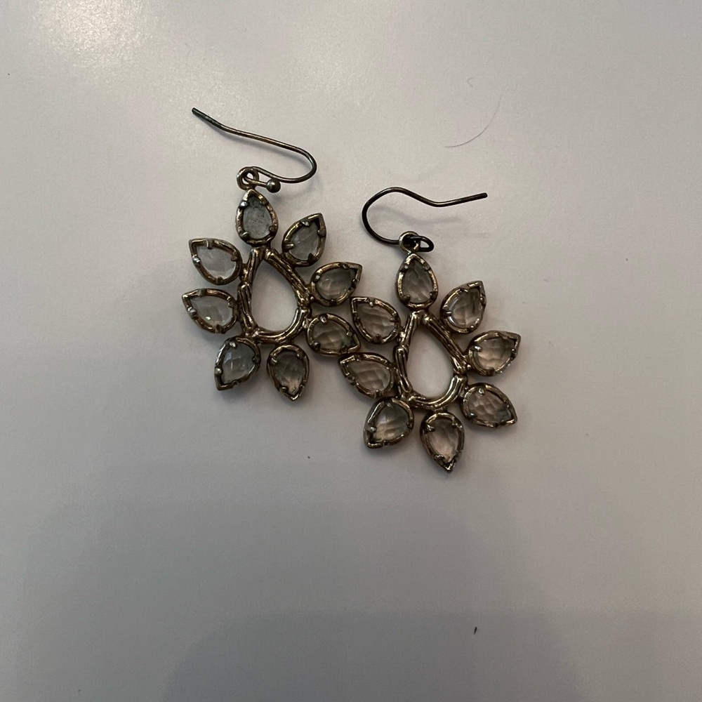 Kendra Scott Mini Nyla Earrings in Clear Stone